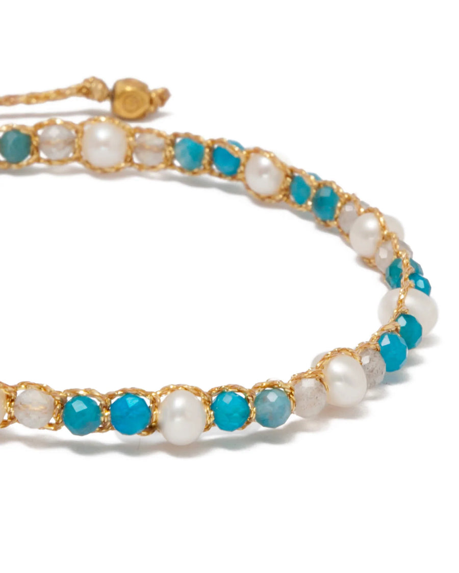 Pearl & Gemstone Bracelet - Temptation | Gold