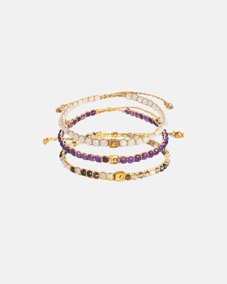 Aquarius Stack Bracelets Gold