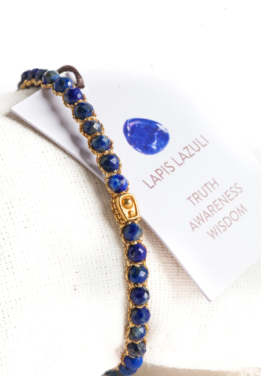 Lapis Lazuli Bracelet | Gold