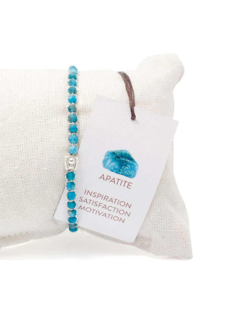 Apatite from Brazil Bracelet | Silver