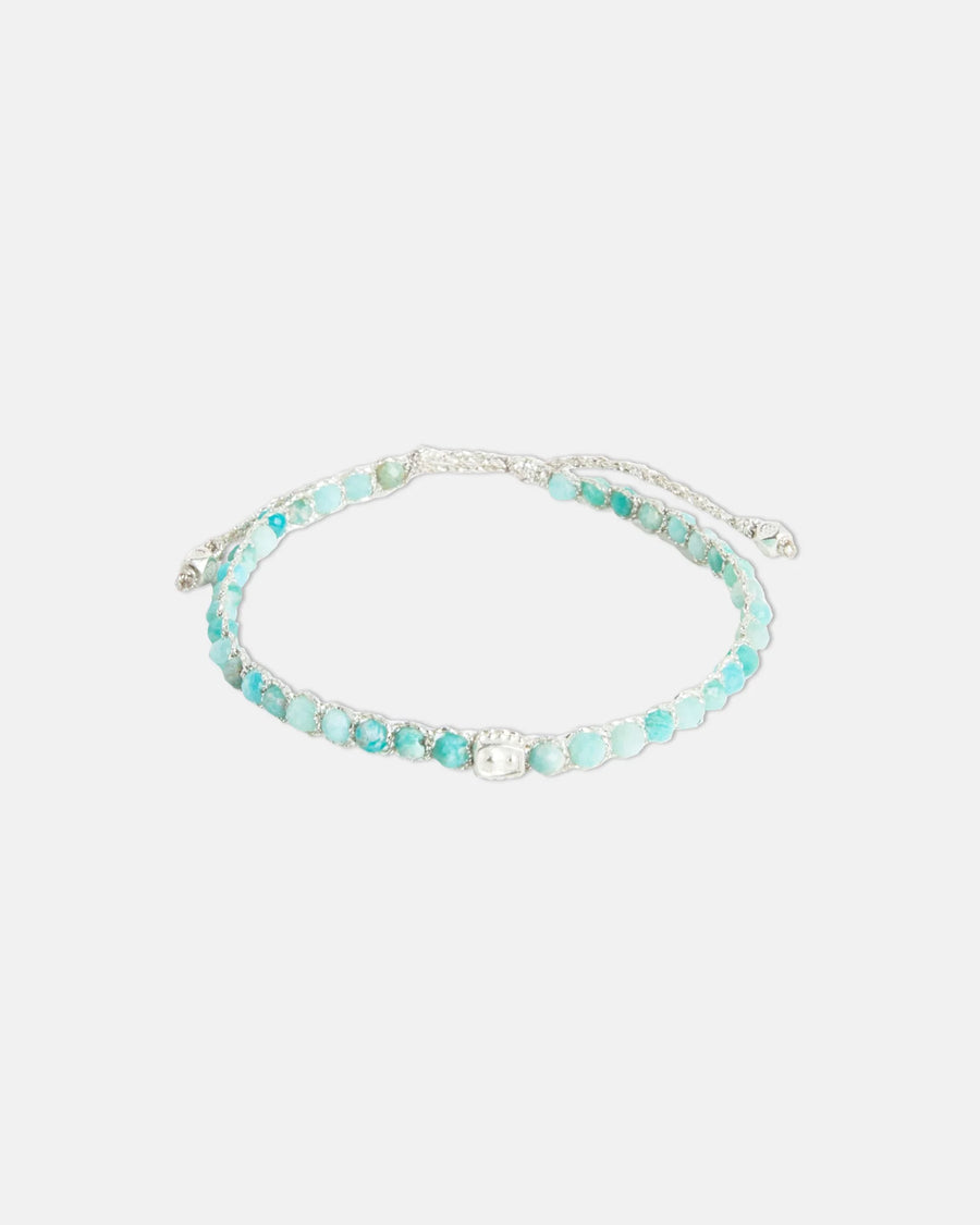 Amazonite from South Africa Bracelet | Silver