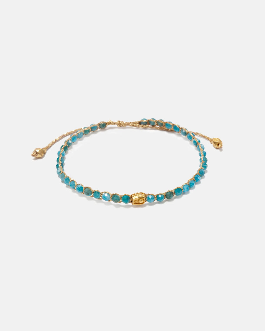 Apatite from Brazil Bracelet | Gold