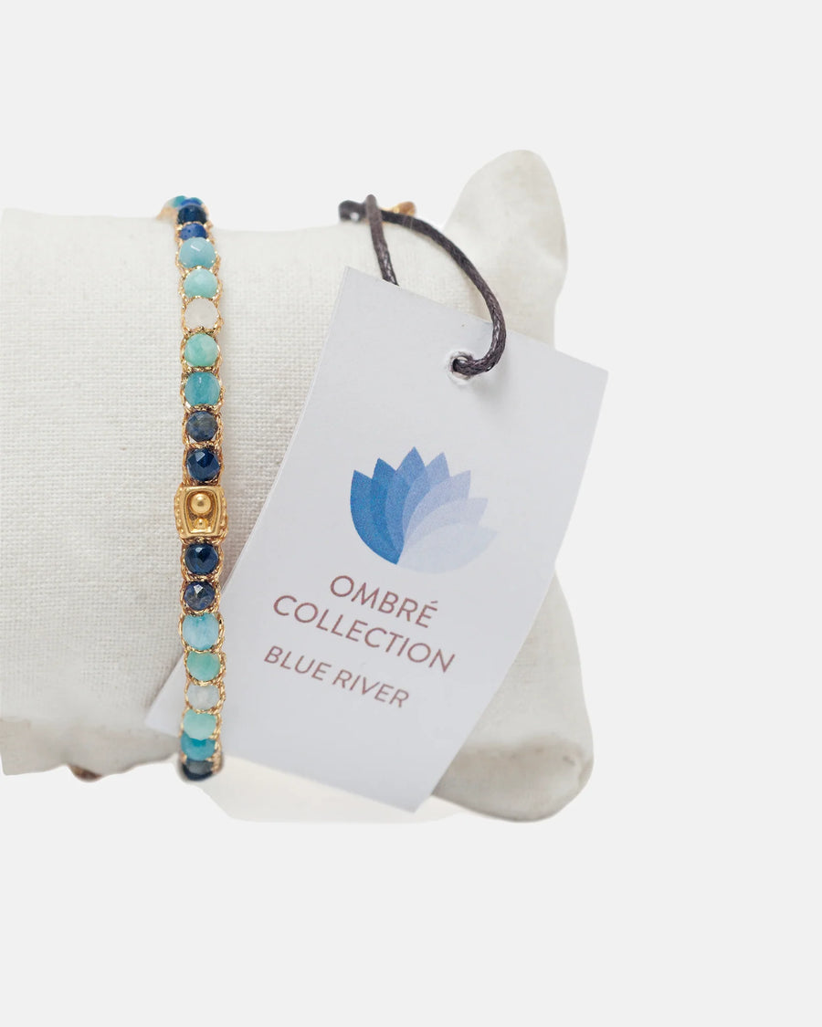 Ombre Blue River Bracelet Bracelet | Gold