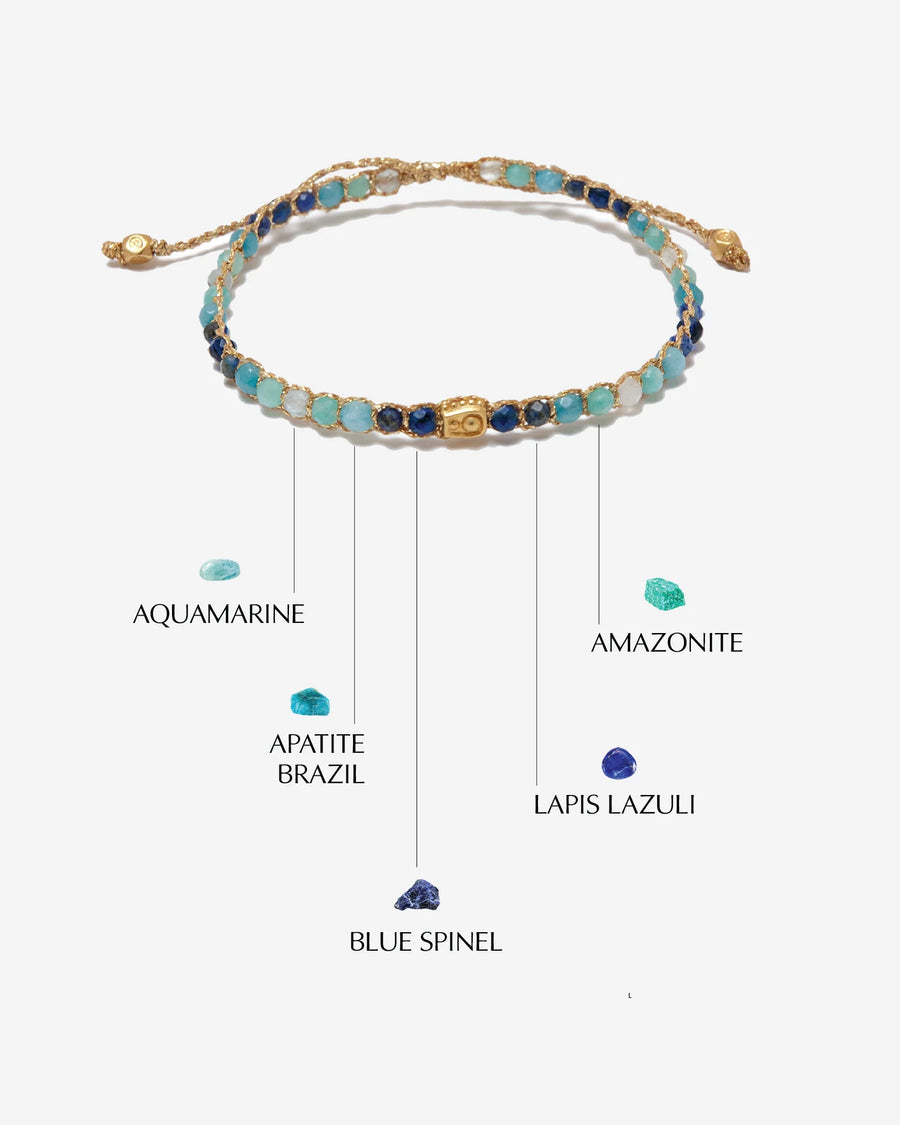 Ombre Blue River Bracelet Bracelet | Gold