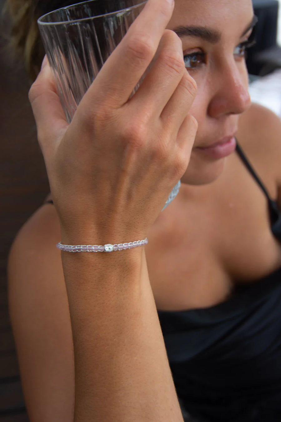 Rose Quartz Bracelet | Silver