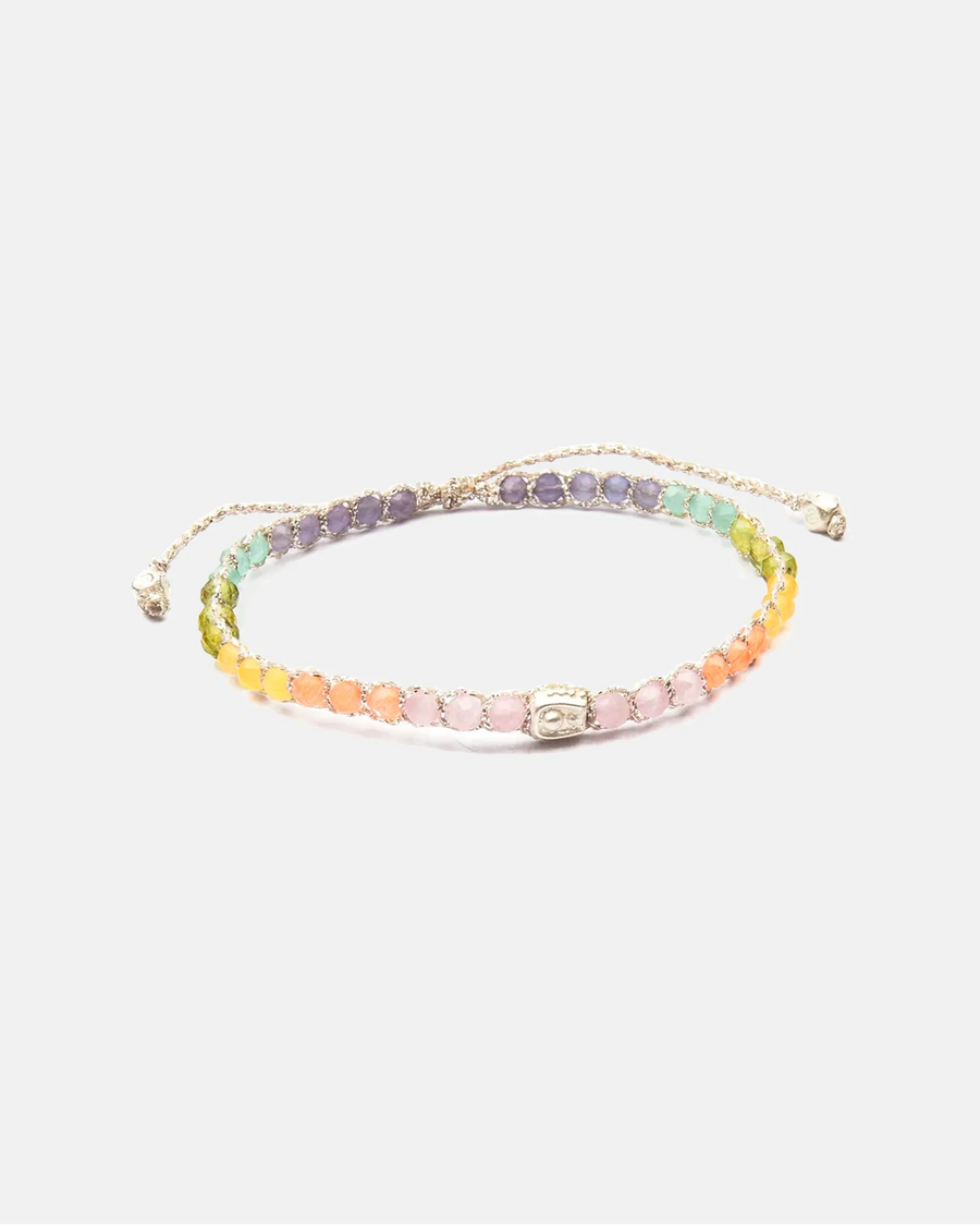 Rainbow Pastel Bracelet | Silver