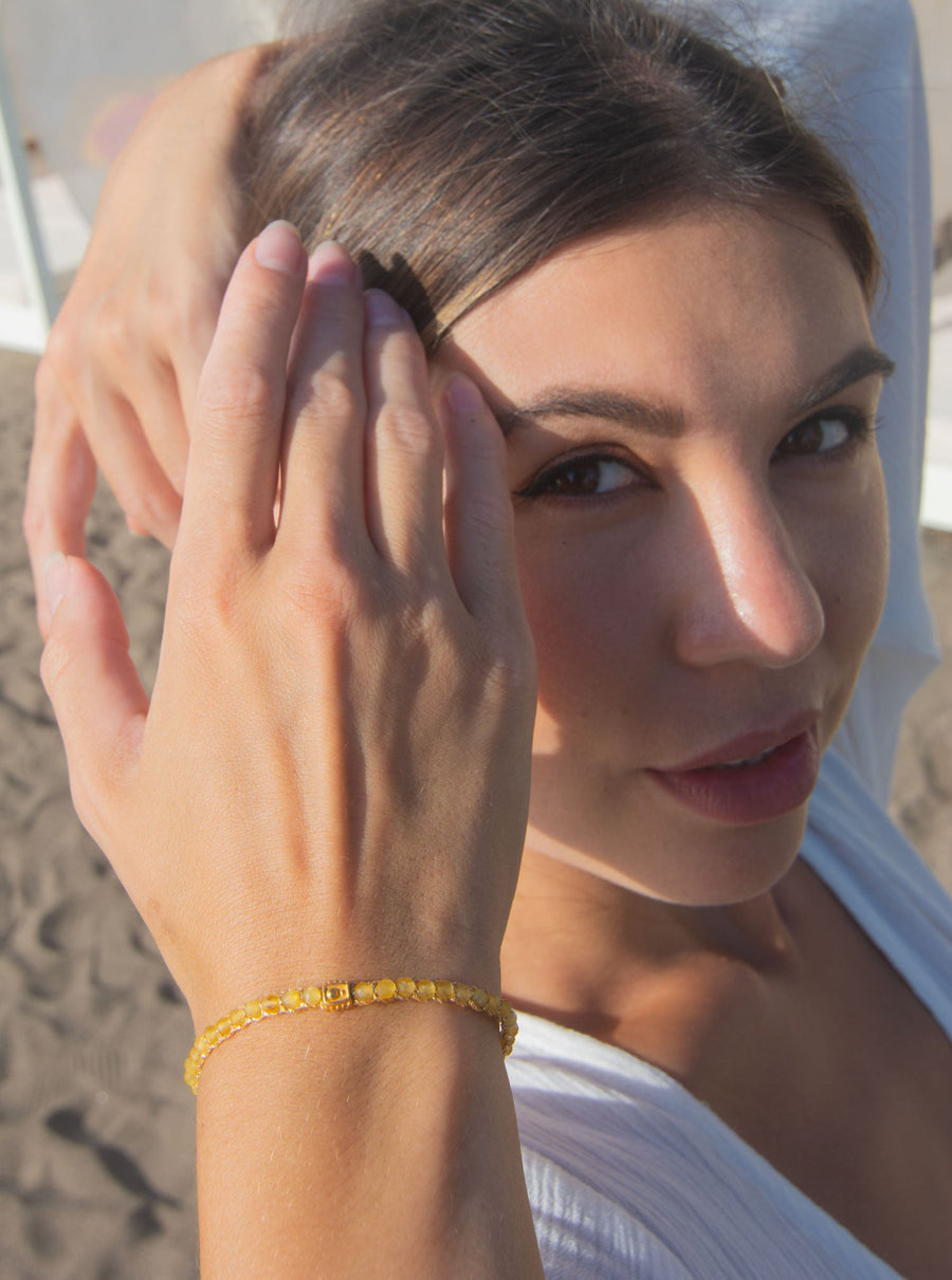 Citrine Bracelet | Gold