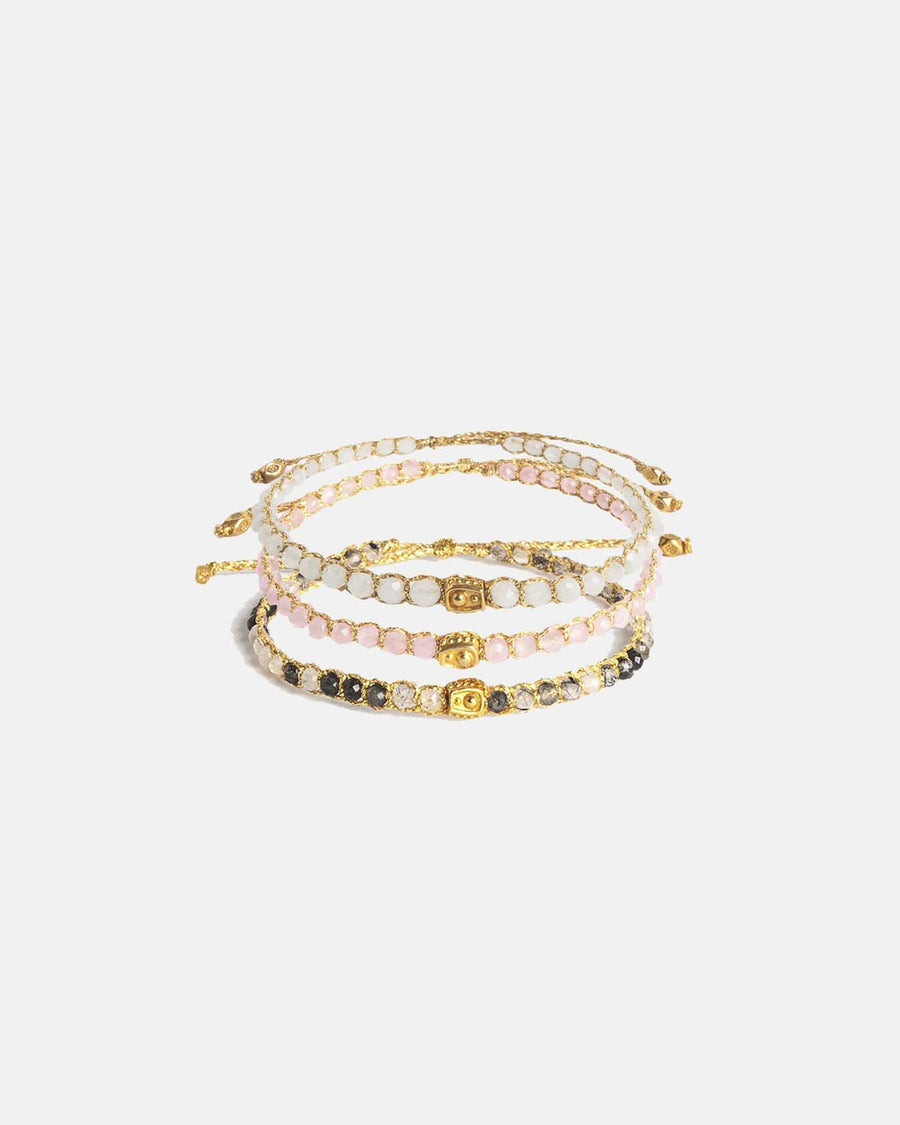 Moon Stack Bracelets Gold